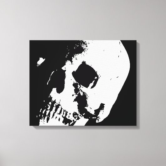 Skull Pop Art Wrapped 2 Leinwand Set (Vorderseite)