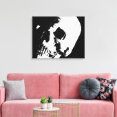 Skull Pop Art Wrapped 2 Leinwand Set (Insitu (Wohnzimmer))