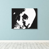 Skull Pop Art Wrapped 2 Leinwand Set (Insitu (Holzboden))