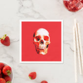 Skull Pop Kunstmalerei Serviette (Beispiel)