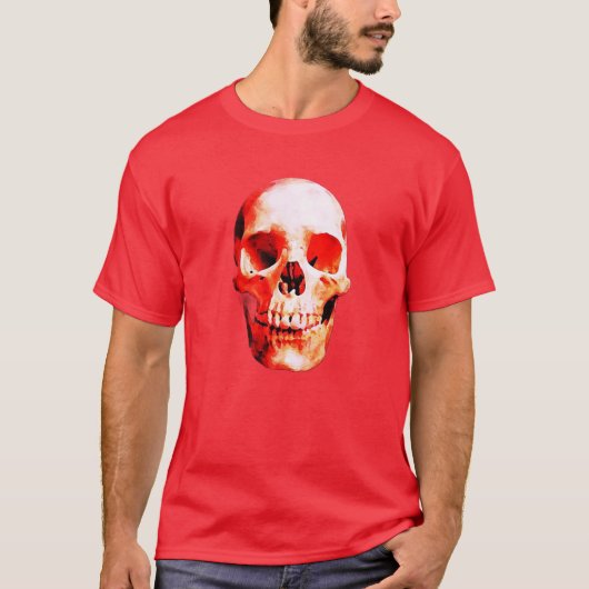 Skull Pop Kunstmalerei T-Shirt (Vorderseite)