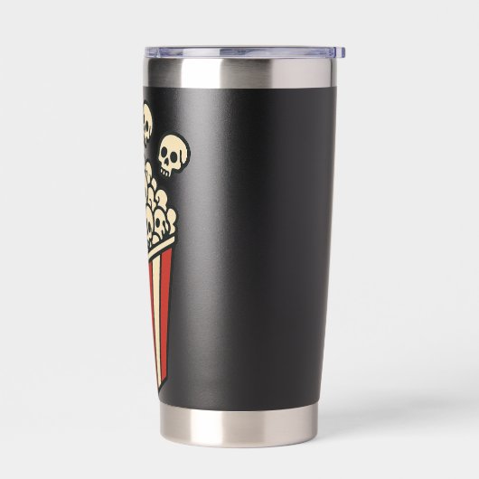 Skull Popcorn Box Sticker  Thermobecher (Links)