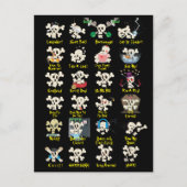 SKULL POST CARD POSTKARTE (Vorderseite)