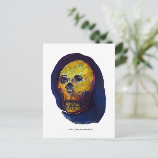 Skull POST CARD Postkarte (Stehend Vorderseite)