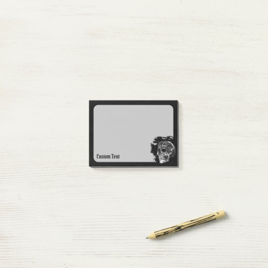 Skull Post-it-Hinweise Post-it Klebezettel (Auf Schreibtisch)