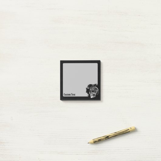 Skull Post-it-Hinweise Post-it Klebezettel (Auf Schreibtisch)