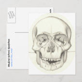 Skull-Postkarte Postkarte (Vorne/Hinten)