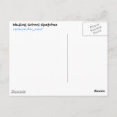 Skull-Postkarte Postkarte (Rückseite)