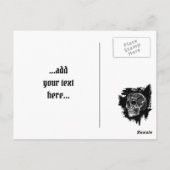 Skull-Postkarte Postkarte (Rückseite)
