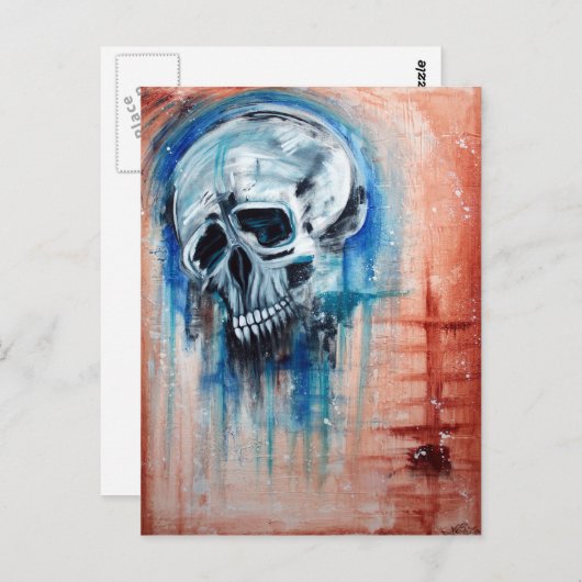 Skull-Postkarten Postkarte (Vorne/Hinten)