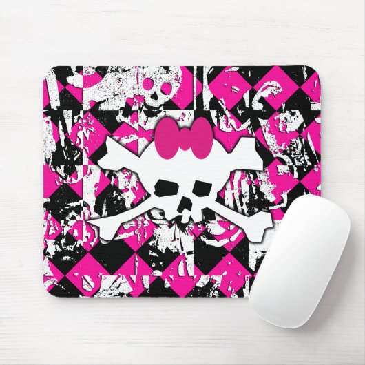 Skull Princess Graffiti Mousepad (Mit Mouse)