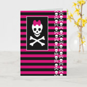 Skull Princess Karte (Gelbe Blume)