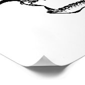 Skull-Print Poster (Ecke)