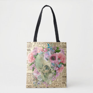 Skull Print Totbeutel Einzigartiges Muster Schöner Tasche
