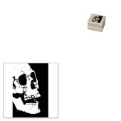 Skull Profil 2 Silhouette Kunst Briefmarke Gummistempel (Stempel)