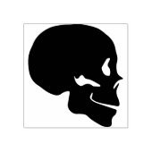 Skull-Profil Silhouette Briefmarke Gummistempel (Prägung)