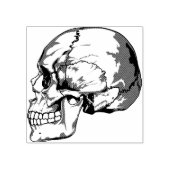 Skull-Profilbilderkunst Briefmarke Gummistempel (Prägung)