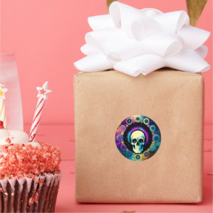 Skull Psychedelics Sticker