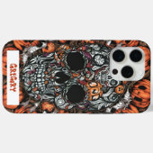 Skull & Pumpkin iPhone Case (Rückseite (Horizontal))