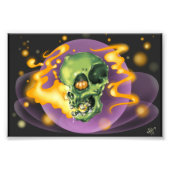 Skull Pumpkin Print Fotodruck (Vorne)