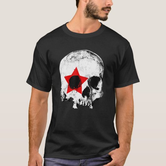 Skull Punk Goth Ästhetik Grunge Graphi gestört T-Shirt (Vorderseite)