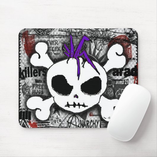 Skull Punk Mousepad (Mit Mouse)