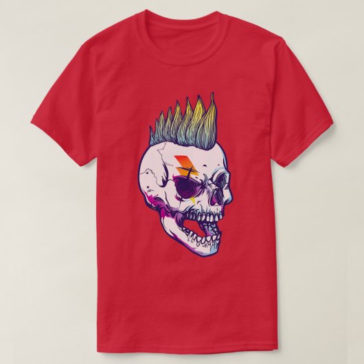 Skull Punk T-Shirt (Design vorne)