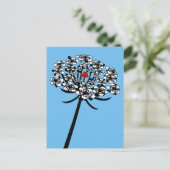 Skull Queen Anne's Lace Postkarte (Stehend Vorderseite)