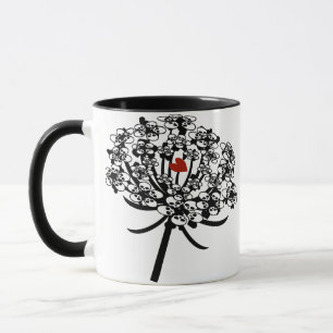 Skull Queen Anne's Lace Tasse
