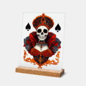 Skull Queen of Spades Acrylschild (Winkel)
