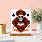 Skull Queen of Spades Acrylschild (Hochzeit)