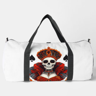 Skull Queen of Spades Duffle Bag