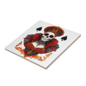 Skull Queen of Spades Fliese (Seite)