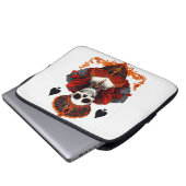 Skull Queen of Spades Laptopschutzhülle (Vorne Knopf)