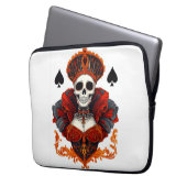 Skull Queen of Spades Laptopschutzhülle (Vorderseite Links)