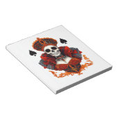 Skull Queen of Spades Notizblock (angewinkelt)