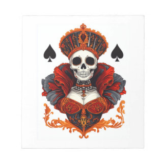Skull Queen of Spades Notizblock