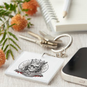 SKULL QUEEN SCHLÜSSELANHÄNGER (Vorderseite rechts)