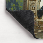 Skull Raven Sepulcher Witchy Dark Occult Kunst Mousepad (Ecke)