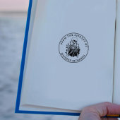 Skull Reading Book, rund um die Bibliothek von Gummistempel