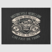 Skull Rebel Motorrad Seidenpapier (Vorderseite)