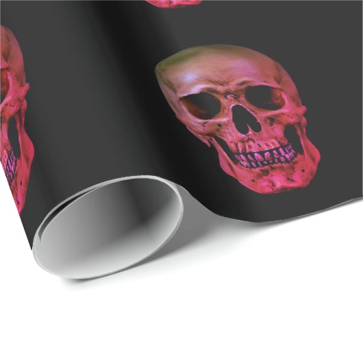 Skull Red Black Geschenkpapier (Rolleneckpunkt)
