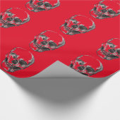 Skull Red Geschenkpapier (Ecke)