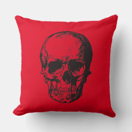 Skull Red Pop Art Kissen