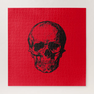 Skull Red Pop Art Puzzle