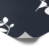 Skull regelmäßiges Polka-Punktmuster mit Pflanze u Poster (Ecke)