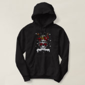 Skull Reindeer Christmas Funny Skulls Weihnachtsma Hoodie (Design vorne)