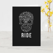 Skull Ride Karte (Gelbe Blume)