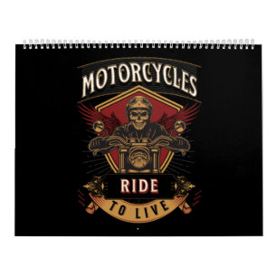Skull Ride Motorräder, Reite um zu Leben Kalender