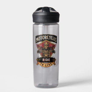 Skull Ride Motorräder, Reite um zu Leben  Trinkflasche